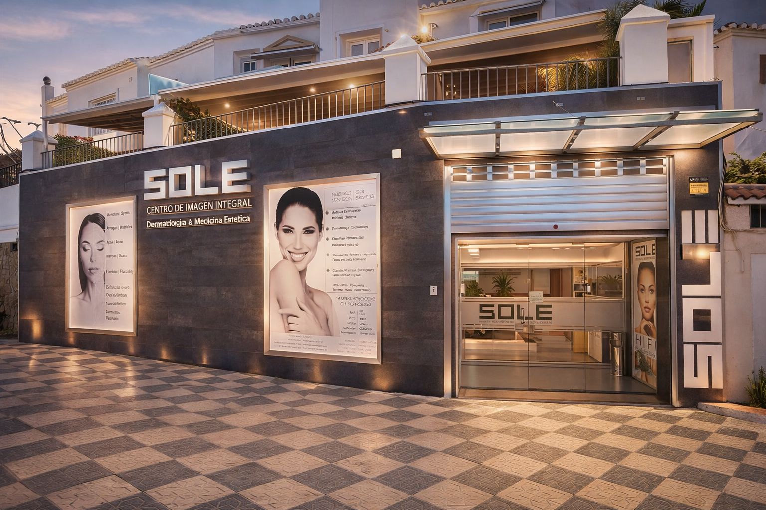 Facade of Sole Centro de Imagen in Nerja
