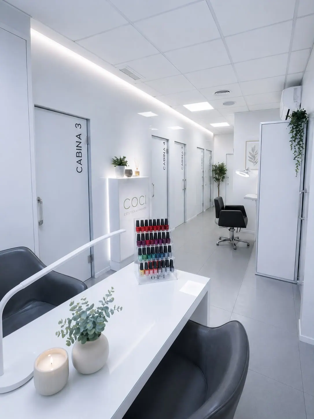 Interior of the Sole Centro de Imagen beauty centre in Nerja