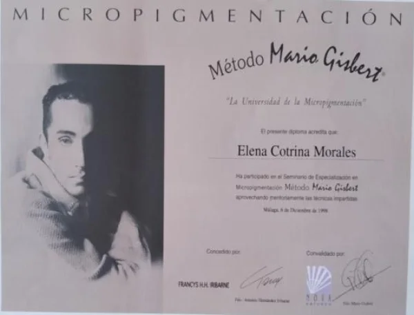 Diplomas and certificates of Elena Cotrina
