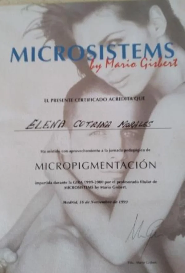 Diplomas and certificates of Elena Cotrina